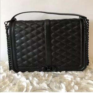 Rebecca Minkoff Love Jumbo Bag Black Quilted